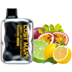 Одноразова електронна сигарета Lost Mary OS Lemon Lime Passion Fruit (Лимон Лайм Маракуя) (5000 Затяжок)