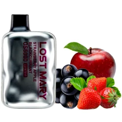 Одноразова електронна сигарета Lost Mary OS Strawberry Apple Blackcurrant (Полуниця Яблуко Чорна Смородина) (5000 Затяжок)