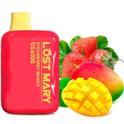 Одноразова електронна сигарета Lost Mary OS Strawberry Mango (Полуниця Манго) (4000 Затяжок)