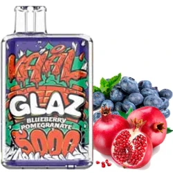 Одноразова електронна сигарета VAAL Glaz Blueberry Pomegranate (Чорниця Гранат) (5000 Затяжок)