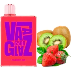 Одноразова електронна сигарета VAAL Glaz Strawberry Kiwi (Полуниця Ківі) (6500 Затяжок)