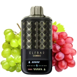 Одноразова електронна сигарета Elf Bar Combo Green Grape + Grape (Зелений Виноград + Виноград) (25000 Затяжок)