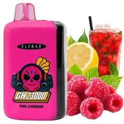 Одноразова електронна сигарета Elf Bar GH Pink Lemonade (Рожевий Лимонад) (23000 затяжок) (2% Nic)