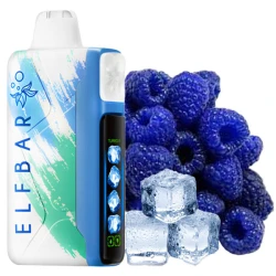Одноразова електронна сигарета Elf Bar Ice King Blue Razz Ice (Блу Разз Лід) (30000 Затяжок)