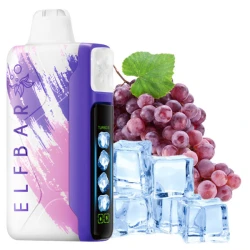 Одноразова електронна сигарета Elf Bar Ice King Grape Ice (Виноград Лід) (30000 Затяжок)
