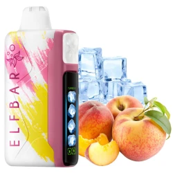 Одноразова електронна сигарета Elf Bar Ice King Peach Ice (Персик Лід) (30000 Затяжок)