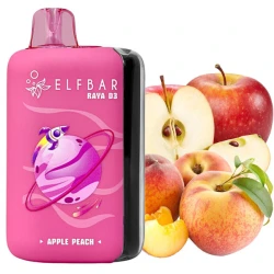 Одноразова електронна сигарета Elf Bar Raya D3 Apple Peach (Яблуко Персик) (25000 Затяжок)