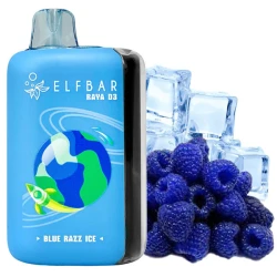 Одноразова електронна сигарета Elf Bar Raya D3 Blue Razz Ice (Блу Разз Лід) (25000 Затяжок)