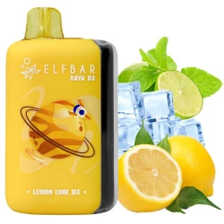 Одноразова електронна сигарета Elf Bar Raya D3 Lemon Lime Ice (Лимон Лайм Лід) (25000 Затяжок)