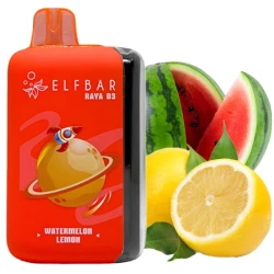 Одноразова електронна сигарета Elf Bar Raya D3 Watermelon Lemon (Кавун Лимон) (25000 Затяжок)