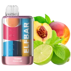 Одноразова електронна сигарета Elf Bar TE Peach Lime (Персик Лайм) (6000 Затяжок)