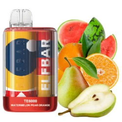 Одноразова електронна сигарета Elf Bar TE Watermelon Pear Orange (Кавун Груша Апельсин) (6000 Затяжок)