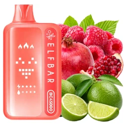 Одноразова електронна сигарета Elf Bar BC Pomegranate Raspberry Lime (Гранат Малина Лайм) (45000 Затяжок)