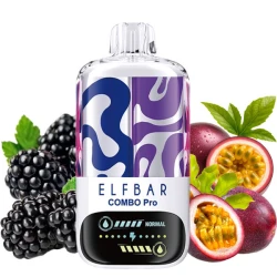 Одноразовая электронная сигарета Elf Bar Combo Pro Blackberry & Passionfruit (Ежевика & Маракуйя) (30000 Затяжек)