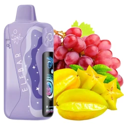 Одноразовая электронная сигарета Elf Bar Lush King Pro Starfruit Grape (Старфрут Виноград) (40000 Затяжек)