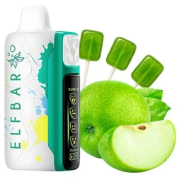 Одноразовая электронная сигарета Elf Bar Sour King Sour Apple Candy (Сауэр Яблоко Конфета) (30000 Затяжек)