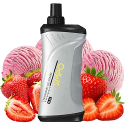 Одноразова електронна сигарета SMPO DL02 Strawberry Ice Cream (Полуниця Морозиво) (10000 Затяжок)