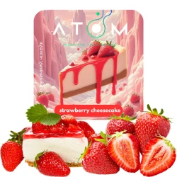 Тютюн Atom Strawberry Cheesecake (Полуничний Чізкейк) 50 гр