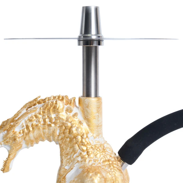Шахта Hookah 2x2 Dragon Born (Белый с золотым)