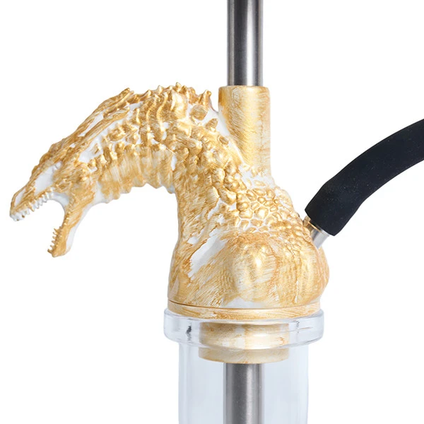 Шахта Hookah 2x2 Dragon Born (Белый с золотым)