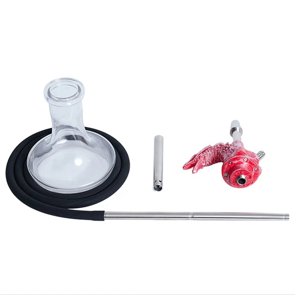 Шахта Hookah 2x2 Dragon Born (Красный с серебристым)