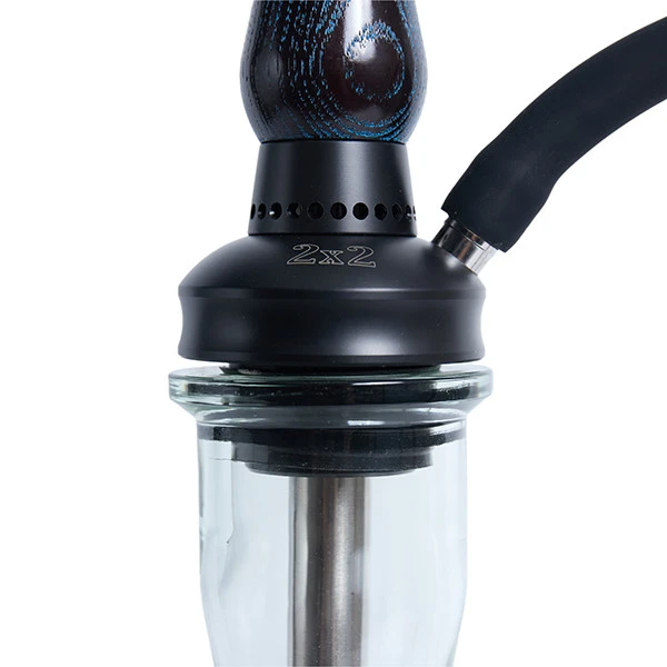 Шахта Hookah 2x2 Medium (Чорний з синім)