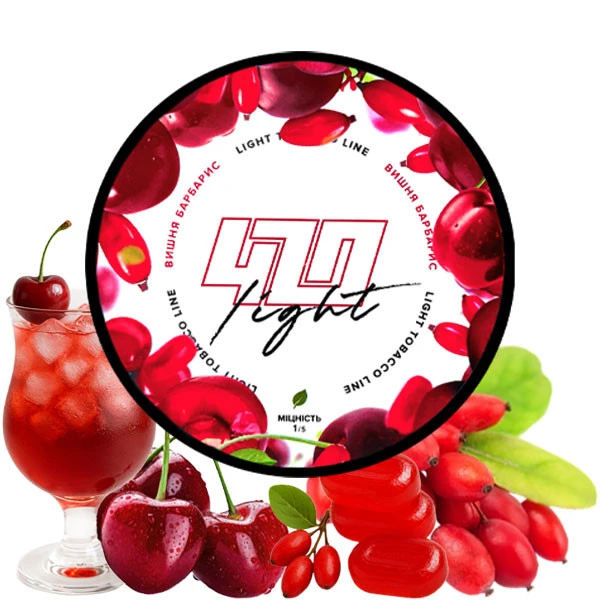 Табак 420 Light Line Вишня Барбарис 250 гр
