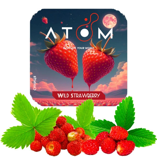 Тютюн Atom Wild Strawberry (Суниця) 100 гр