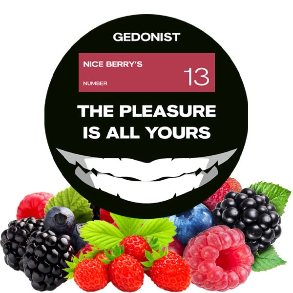 Табак Gedonist №13 Nice Berry's (Найс Беррис) 100 гр