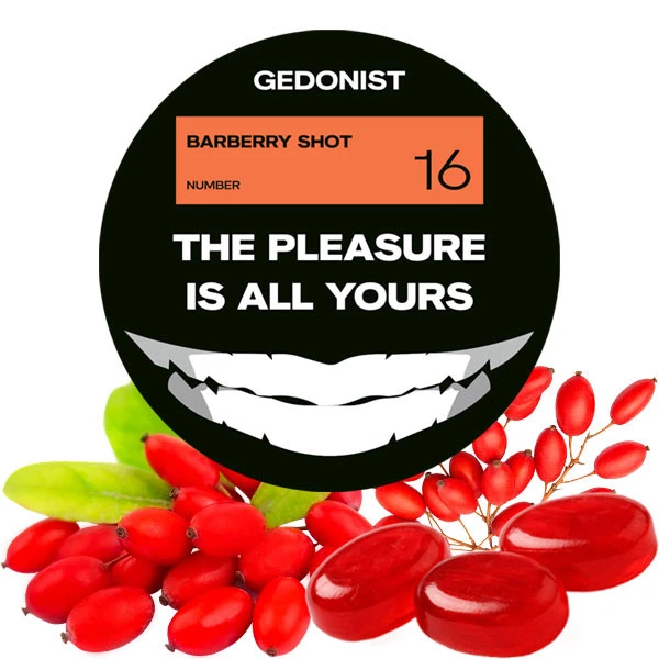 Табак Gedonist №16 Barberry Shot (Барбарис Шот) 200 гр