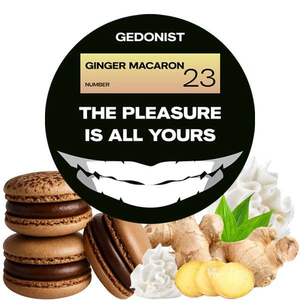 Табак Gedonist №23 Ginger Macaron (Имбирь Макарон) 100 гр