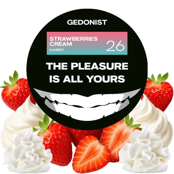 Тютюн Gedonist №26 Strawberries Cream (Полуничний Крем) 100 гр