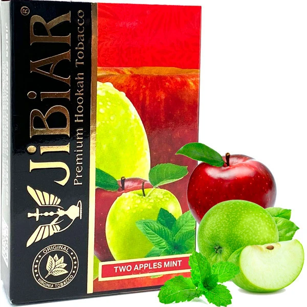 Табак JIBIAR Two Apples Mint (Два Яблока Мята) 50 гр