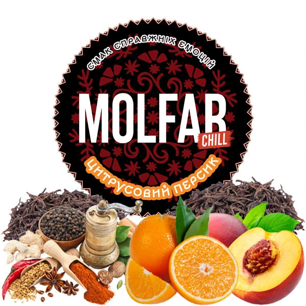 Тютюн Molfar Tobacco Chill Line Цитрусовий Персик 100 гр