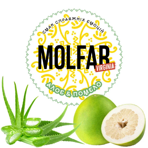 Тютюн Molfar Tobacco Virginia Line Алое & Помело 200 гр