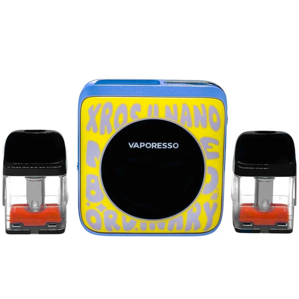 Vaporesso Xros 4 Nano Word-Pop Yellow (Жовтий з блакитним)