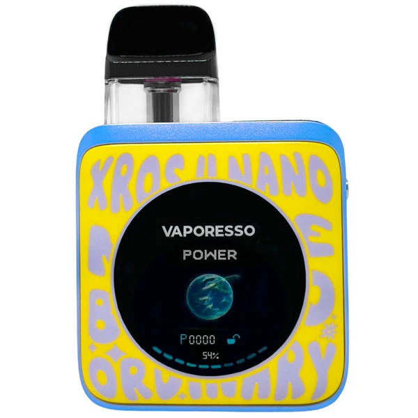 Vaporesso Xros 4 Nano Word-Pop Yellow (Жовтий з блакитним)